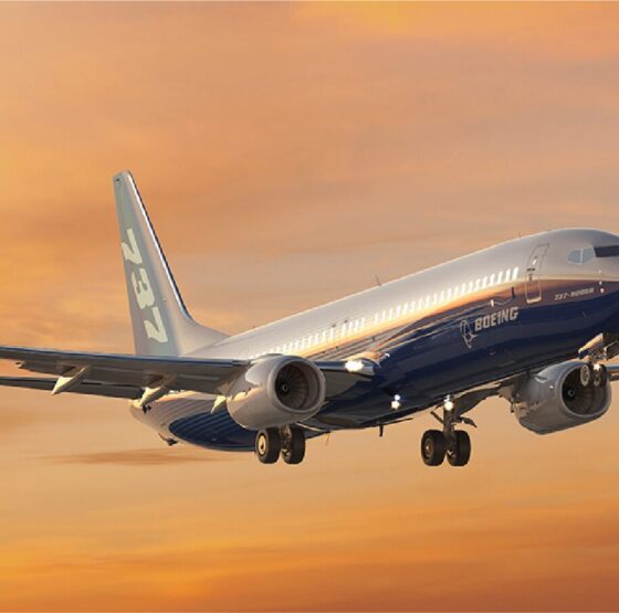 Boeing Plane Flying in Sky